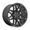 Black Rhino - CAPROCK - Gunmetal - Matte Gunmetal - 20" x 9.5", 12 Offset, 6x135 (Bolt Pattern), 87.1mm HUB