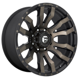 Fuel - D674 BLITZ - Gunmetal - MATTE BLACK DOUBLE DARK TINT - 17" x 9", -12 Offset, 8x180 (Bolt Pattern), 124.2mm HUB