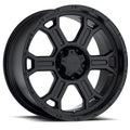 Vision Wheel Off-Road - 372 RAPTOR - Black - Matte Black - 18" x 9.5", -12 Offset, 5x139.7 (Bolt Pattern), 108mm HUB