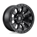 Fuel - D630 TACTIC - Black - MATTE BLACK - 18" x 9", -12 Offset, 6x139.7 (Bolt Pattern), 108mm HUB