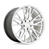 XO Luxury Wheels - ZURICH - Silver - Hyper Silver with Mirror Cut Face - 20" x 10.5", 25 Offset, 5x114.3 (Bolt Pattern), 76.1mm HUB