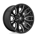 Fuel - D711 RAGE - Black - GLOSS BLACK MILLED - 20" x 10", -18 Offset, 8x180 (Bolt Pattern), 124.2mm HUB