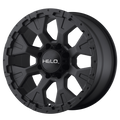 Helo - HE878 - Black - SATIN BLACK - 17" x 9", -12 Offset, 8x165.1 (Bolt Pattern), 125.1mm HUB