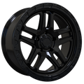 Envy Wheels - FFT-9 - Black - GLOSS BLACK - 17" x 8", 35 Offset, 5x108 (Bolt Pattern), 63.4mm HUB