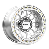 KMC Wheels - KM235 GRENADE CRAWL BEADLOCK - Silver - MACHINED - 17" x 9", -38 Offset, 8x165.1 (Bolt Pattern), 125.1mm HUB