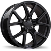 Replika - R217A - Black - Gloss Black - 20" x 9", 34 Offset, 5x127 (Bolt Pattern), 71.5mm HUB