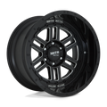 Moto Metal - MO800 DEEP SIX - Black - GLOSS BLACK MILLED - 20" x 10", -18 Offset, 5x127 (Bolt Pattern), 71.5mm HUB