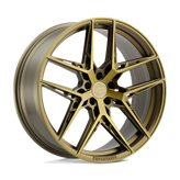 XO Luxury Wheels - CAIRO - Bronze - Bronze with Brushed Bronze Face - 19" x 9.5", 20 Offset, 5x114.3 (Bolt Pattern), 76.1mm HUB
