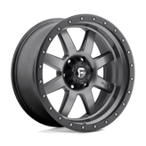 Fuel - D552 TROPHY - Gunmetal - MATTE GUN METAL BLACK BEAD RING - 17" x 8.5", 6 Offset, 6x135 (Bolt Pattern), 87.1mm HUB