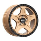 KMC Wheels - KM721 ALPINE - Bronze - Matte Bronze With Black Lip - 16" x 7.5", 30 Offset, 5x114.3 (Bolt Pattern), 72.6mm HUB