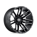 Moto Metal - MO978 RAZOR - Black - SATIN BLACK MACHINED - 20" x 9", 18 Offset, 8x170 (Bolt Pattern), 125.1mm HUB