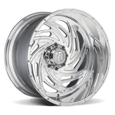 American Truxx - TWISTED - Chrome - POLISHED - 22" x 12", -44 Offset, 8x170 (Bolt Pattern), 125.2mm HUB