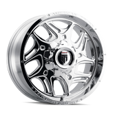 American Truxx - SWEEP - Chrome - CHROME - 20" x 9", -12 Offset, 5x139.7, 150 (Bolt Pattern), 110.3mm HUB