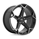 Niche - N259 ARROW - Black - GLOSS BLACK BRUSHED - 20" x 9", 35 Offset, 5x120 (Bolt Pattern), 72.6mm HUB