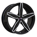 Euro Design - Berlin - Black - Gloss Black Polished - 18" x 8", 42 Offset, 5x114.3 (Bolt Pattern), 67.1mm HUB