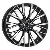 Mak Wheels - KENT - Black - BLACK MIRROR - 20" x 8.5", 43 Offset, 5x120 (Bolt Pattern), 72.6mm HUB