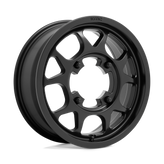 KMC Powersports - KS136 TORO - Black - SATIN BLACK - 15" x 6", 38 Offset, 4x156 (Bolt Pattern), 115.1mm HUB