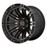 XD Series - XD846 DOUBLE DEUCE - Gunmetal - SATIN BLACK WITH DARK TINT - 20" x 12", -44 Offset, 6x139.7 (Bolt Pattern), 106.1mm HUB