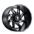 American Truxx - SPYDER - Black - BLACK/MILLED - 20" x 10", -24 Offset, 5x139.7 (Bolt Pattern), 87.1mm HUB