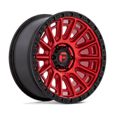 Fuel - D834 CYCLE - CANDY RED WITH BLACK RING - 20" x 9", 1 Offset, 6x139.7 (Bolt Pattern), 106.1mm HUB