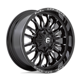 Fuel - D795 ARC - Black - GLOSS BLACK MILLED - 20" x 10", -18 Offset, 8x165.1 (Bolt Pattern), 125.1mm HUB