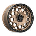 KMC Wheels - KM545 TREK - Bronze - MATTE BRONZE WITH BLACK LIP - 17" x 9", -12 Offset, 6x139.7 (Bolt Pattern), 106.1mm HUB