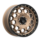 KMC Wheels - KM545 TREK - Bronze - MATTE BRONZE WITH BLACK LIP - 17" x 9", -12 Offset, 6x139.7 (Bolt Pattern), 106.1mm HUB