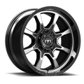 Motiv Off Road - Glock - Black - Gloss Black Machined Face with Lip Logo - 20" x 9", 18 Offset, 6x135, 139.7 (Bolt Pattern), 106.2mm HUB