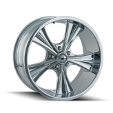 Ridler - 651 - Chrome - CHROME - 20" x 10", 0 Offset, 5x127 (Bolt Pattern), 83.82mm HUB