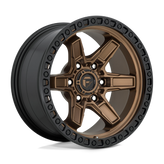 Fuel - D699 KICKER - Bronze - MATTE BRONZE BLACK BEAD RING - 17" x 9", 1 Offset, 5x127 (Bolt Pattern), 71.5mm HUB