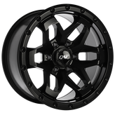 Dai Alloys - Blitz - Black - Satin Black - 18" x 9", -15 Offset, 6x139.7 (Bolt Pattern), 108.1mm HUB