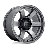 Fuel - D767 RUSH - Gunmetal - MATTE GUN METAL - 17" x 9", 1 Offset, 6x139.7 (Bolt Pattern), 106.1mm HUB