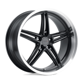 TSW Wheels - VARIANTE - Black - Gloss Black with Machined Lip - 18" x 9.5", 39 Offset, 5x120 (Bolt Pattern), 76.1mm HUB