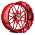 Fittipaldi Offroad - FTF18 - Red Tint - 24" x 14", -76 Offset, 6x139.7 (Bolt Pattern), 106.2mm HUB
