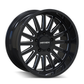 Mayhem - UTOPIA - Black - GLOSS BLACK/MILLED - 20" x 9", 18 Offset, 6x139.7 (Bolt Pattern), 106mm HUB