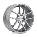 Niche - M131 TARGA - Silver - GLOSS SILVER MACHINED - 19" x 8.5", 42 Offset, 5x112 (Bolt Pattern), 66.6mm HUB