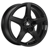 Dai Alloys - Cor - Black - Gloss Black - 16" x 7", 40 Offset, 4x108 (Bolt Pattern), 63.4mm HUB