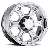 Vision Wheel Off-Road - 372 RAPTOR - Chrome - Chrome - 17" x 8", 25 Offset, 8x170 (Bolt Pattern), 125.2mm HUB