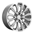 OE Creations - PR211 - Silver - SILVER MACHINED FACE - 24" x 10", 31 Offset, 6x139.7 (Bolt Pattern), 78.1mm HUB