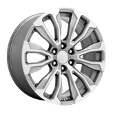 OE Creations - PR211 - Silver - SILVER MACHINED FACE - 24" x 10", 31 Offset, 6x139.7 (Bolt Pattern), 78.1mm HUB