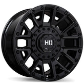 Fast HD - Knuckles - Black - Gloss Black - 22" x 10", 0 Offset, 8x180 (Bolt Pattern), 124.4mm HUB
