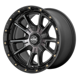 KMC Wheels - KM100 SYNC - Gunmetal - SATIN BLACK WITH GRAY TINT - 17" x 9", 0 Offset, 6x135, 139.7 (Bolt Pattern), 106.1mm HUB