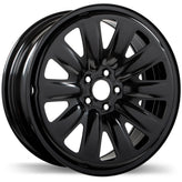 Fast Wheels - Steel - Black - Black - 17" x 7", 55 Offset, 5x100 (Bolt Pattern), 56.1mm HUB