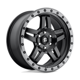 Fuel - D557 ANZA - Black - MATTE BLACK GUN METAL RING - 18" x 8", 27 Offset, 6x120 (Bolt Pattern), 67.1mm HUB