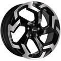 ART - Replica 221 - Black - Gloss Black - Machined Face - 18" x 7", 45 Offset, 5x100 (Bolt Pattern), 56.1mm HUB