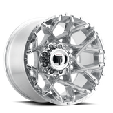 American Truxx - GRIDLOCK - Chrome - POLISHED - 20" x 12", -44 Offset, 5x127, 139.7 (Bolt Pattern), 78.1mm HUB