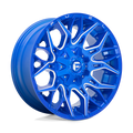 Fuel - D770 TWITCH - ANODIZED BLUE MILLED - 20" x 10", -18 Offset, 8x170 (Bolt Pattern), 125.1mm HUB