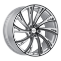 Redbourne Wheels - NOBLE - Grey - GLOSS TITANIUM W/ GLOSS BLACK FACE - 22" x 10", 37 Offset, 5x120 (Bolt Pattern), 72.56mm HUB