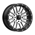 MSA Offroad Wheels - M37 BRUTE BEADLOCK - Black - GLOSS BLACK MACHINED - 18" x 7", 10 Offset, 4x137 (Bolt Pattern), 112.1mm HUB