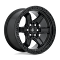 Fuel - D697 KICKER - Black - MATTE BLACK - 17" x 9", 12 Offset, 6x114.3 (Bolt Pattern), 66.1mm HUB